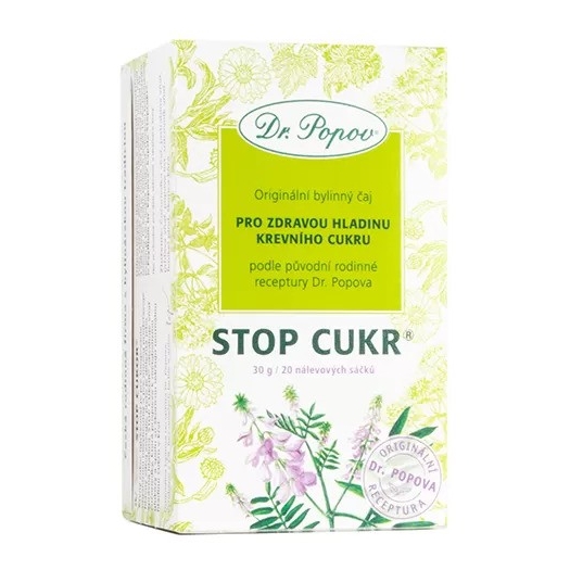 Dr.Popov Stop cukr, porcovaný čaj, 30 g